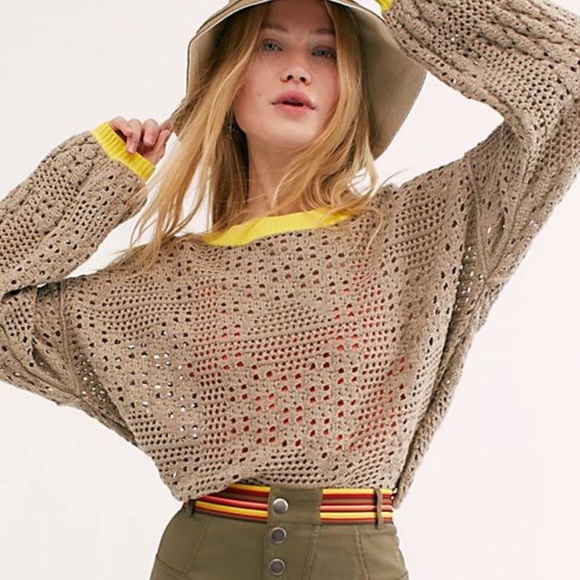 Free People Sweaters - Free People Home Run Sweater WARM SANDS